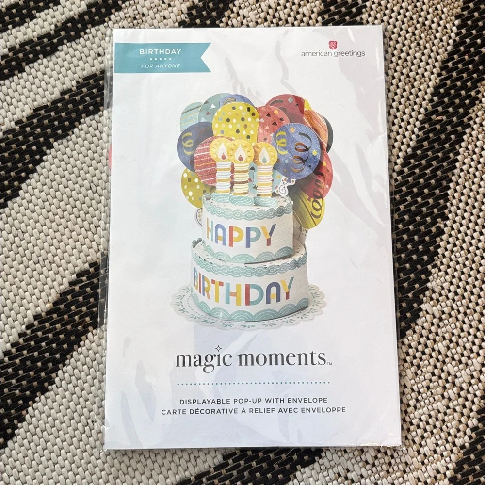 🆕American Greetings Magic Moments Birthday Pop Up Card With Envelope